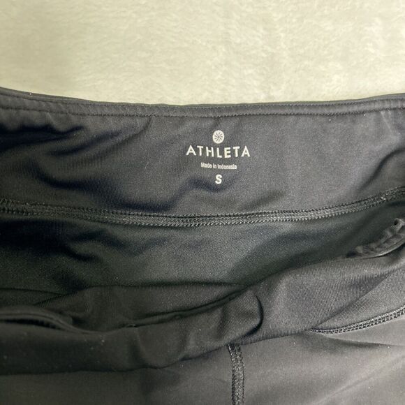 Athleta Athletic Shorts Women’s Small Black Running Activewear Lined Built In - Picture 4 of 10